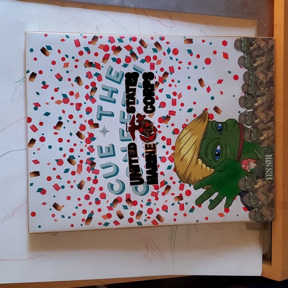 CUE THE MARINES Analog Meme